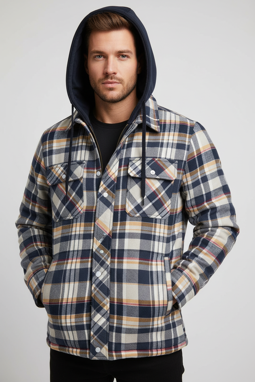 Zatoka – ciepły męski płaszcz z mieszanki najwyższej jakości wełny