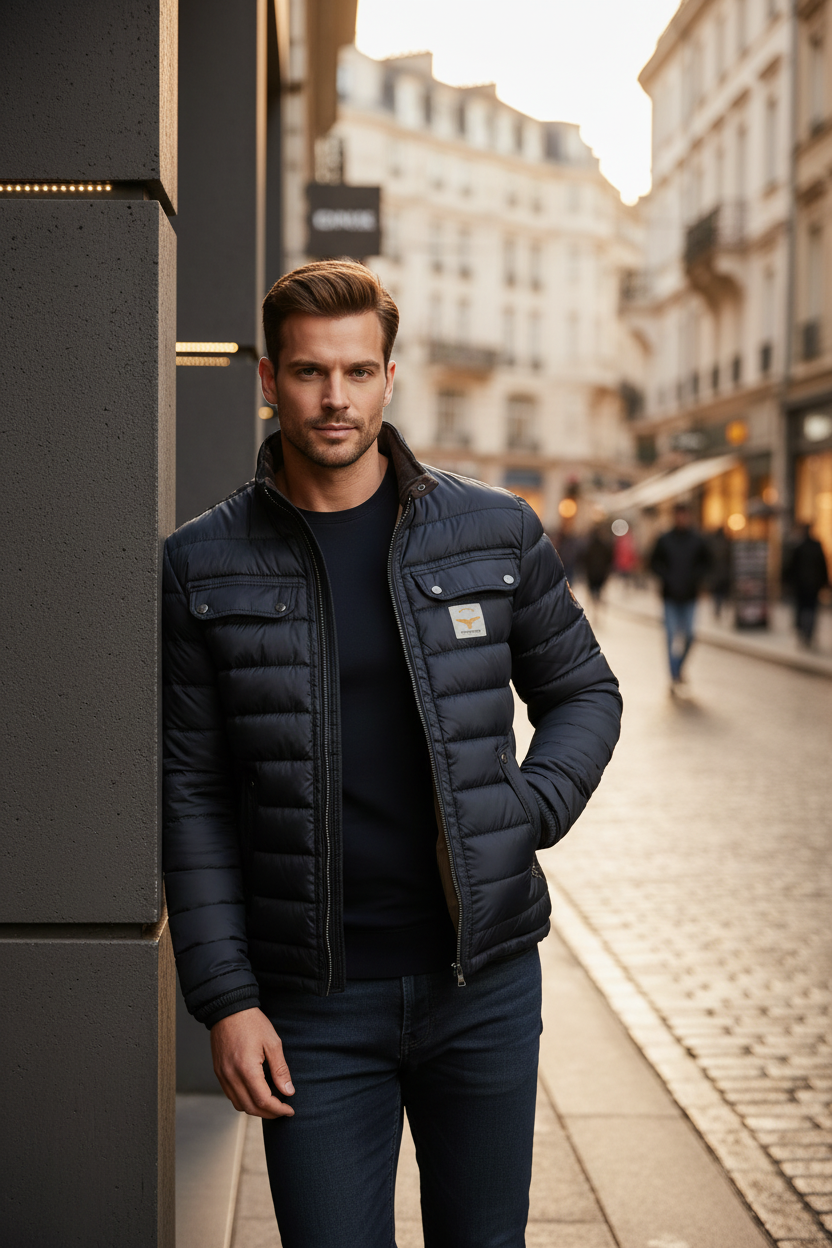 Viktor – męska kurtka pikowana Stylowe ciepło na co dzień