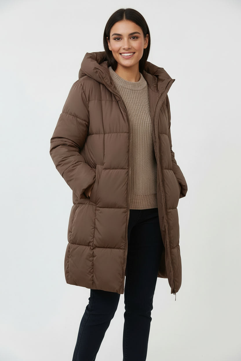 NUVEE - Kurtka pikowana z kapturem