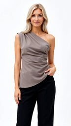 Damen-Top mit einem Träger aus luxuriösem Stretchmaterial 3