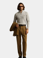 Elegancki sweter z zamkiem błyskawicznym ćwierć - Viretti 3