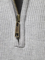 Elegancki sweter z zamkiem błyskawicznym ćwierć - Viretti 4