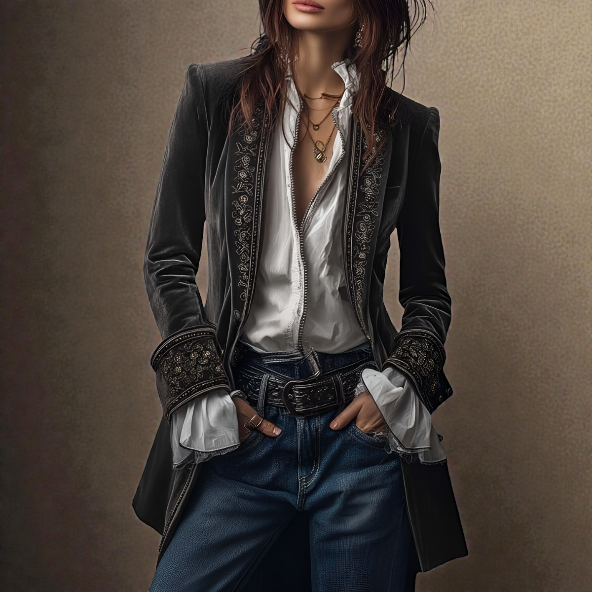 Elise™ | Luksusowa aksamitna kurtka 2