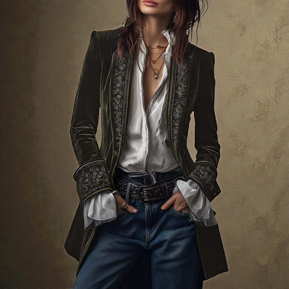 Elise™ | Luksusowa aksamitna kurtka 3