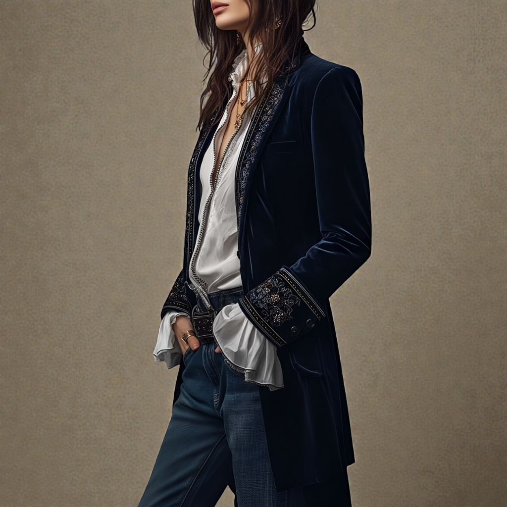 Elise™ | Luksusowa aksamitna kurtka 5