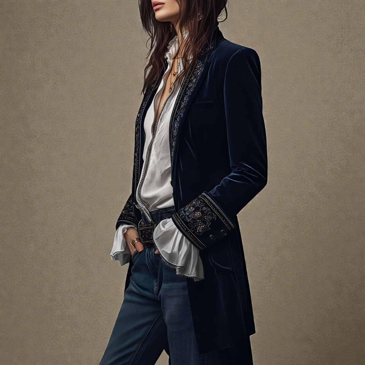 Elise™ | Luksusowa aksamitna kurtka 5