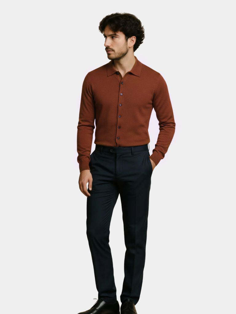 Kardigan polo z kaszmirem - Viretti 2