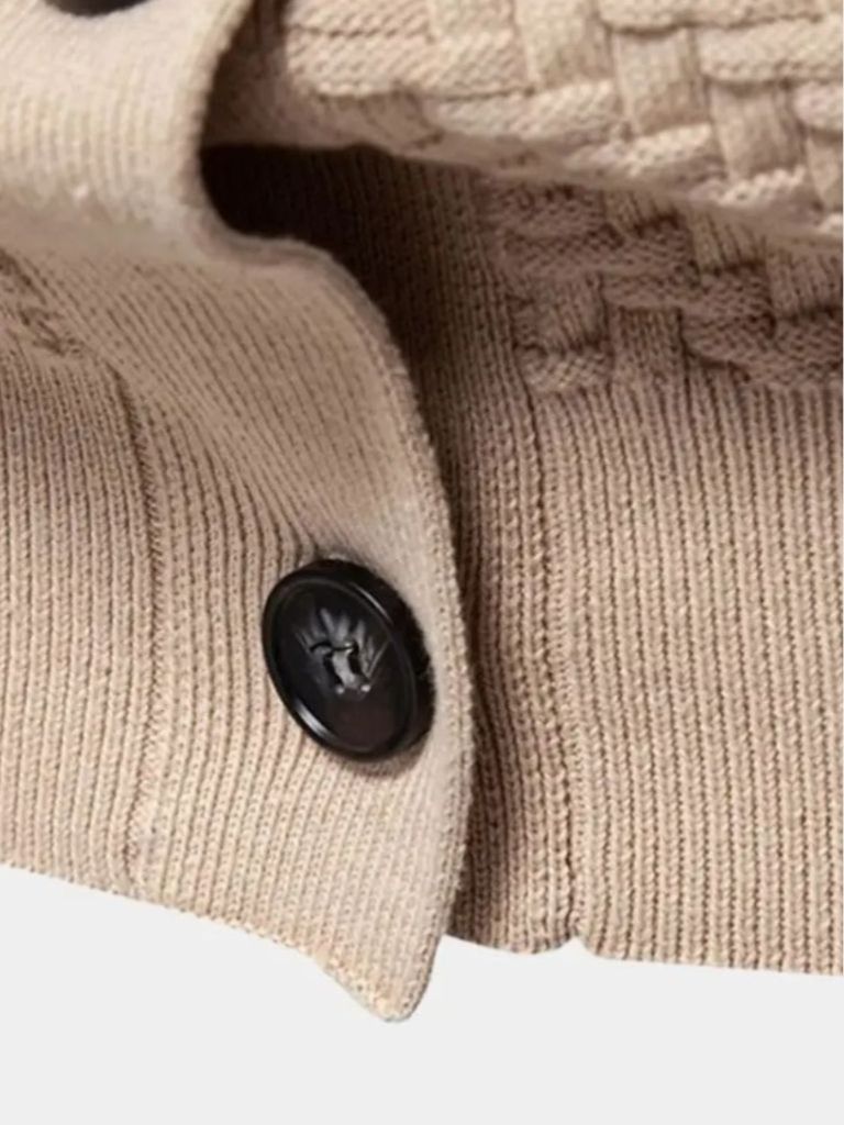 Kardigan z dzianiny w serek - Viretti 5