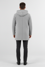 TARGON - Kardigan z kapturem i ociepleniem z polaru