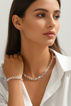 LEÏNA - Naszyjnik i bransoletka z syrenką