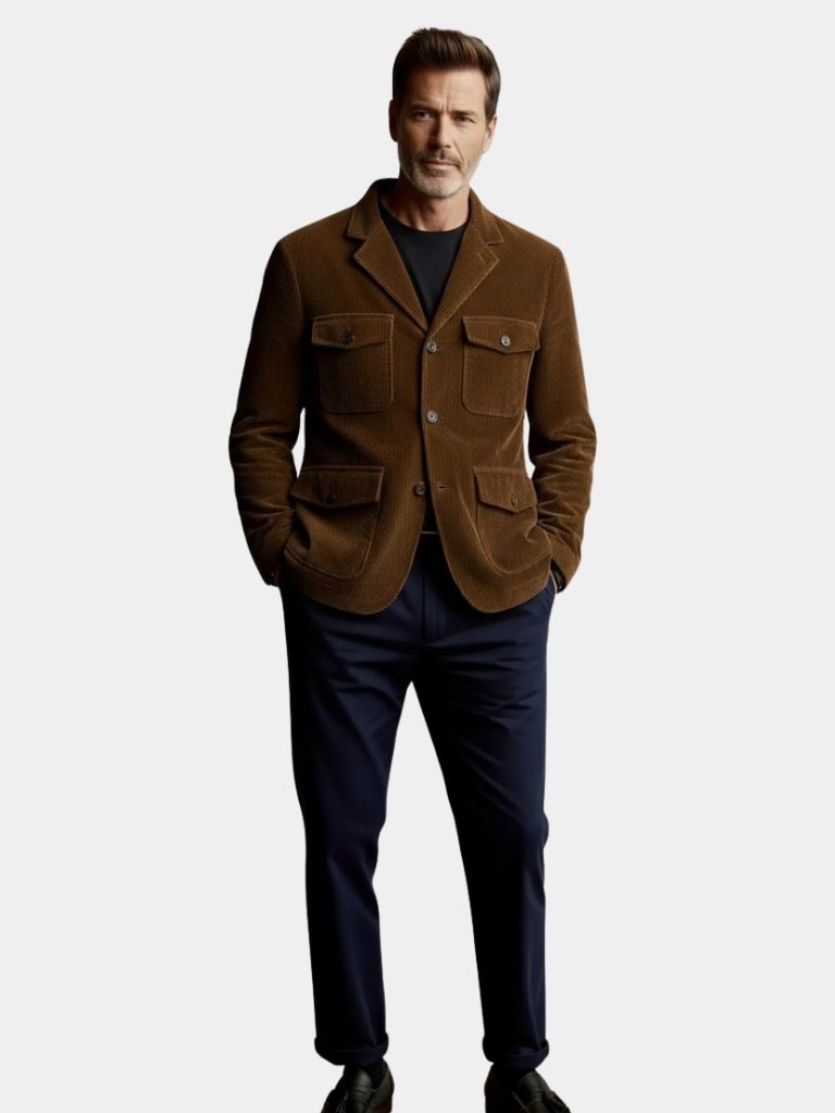 Męska codzienna kurtka jesienna – Viretti 4