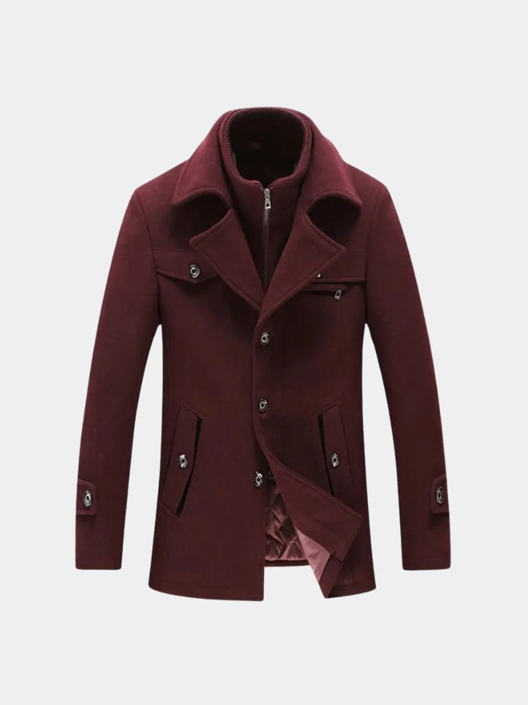 Płaszcz z mieszanki wełny Essential - Viretti 10