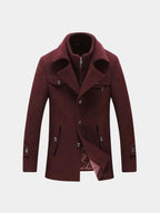 Płaszcz z mieszanki wełny Essential - Viretti 10