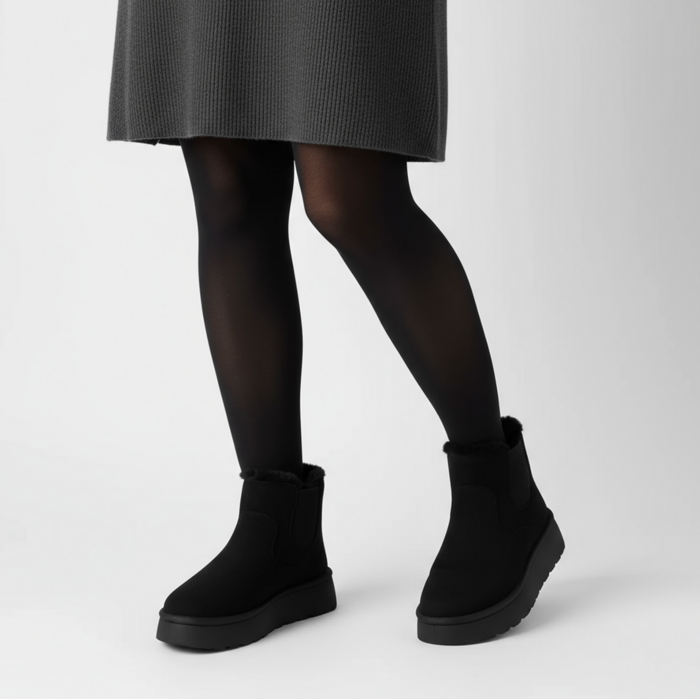 Przytulne zamszowe buty 5