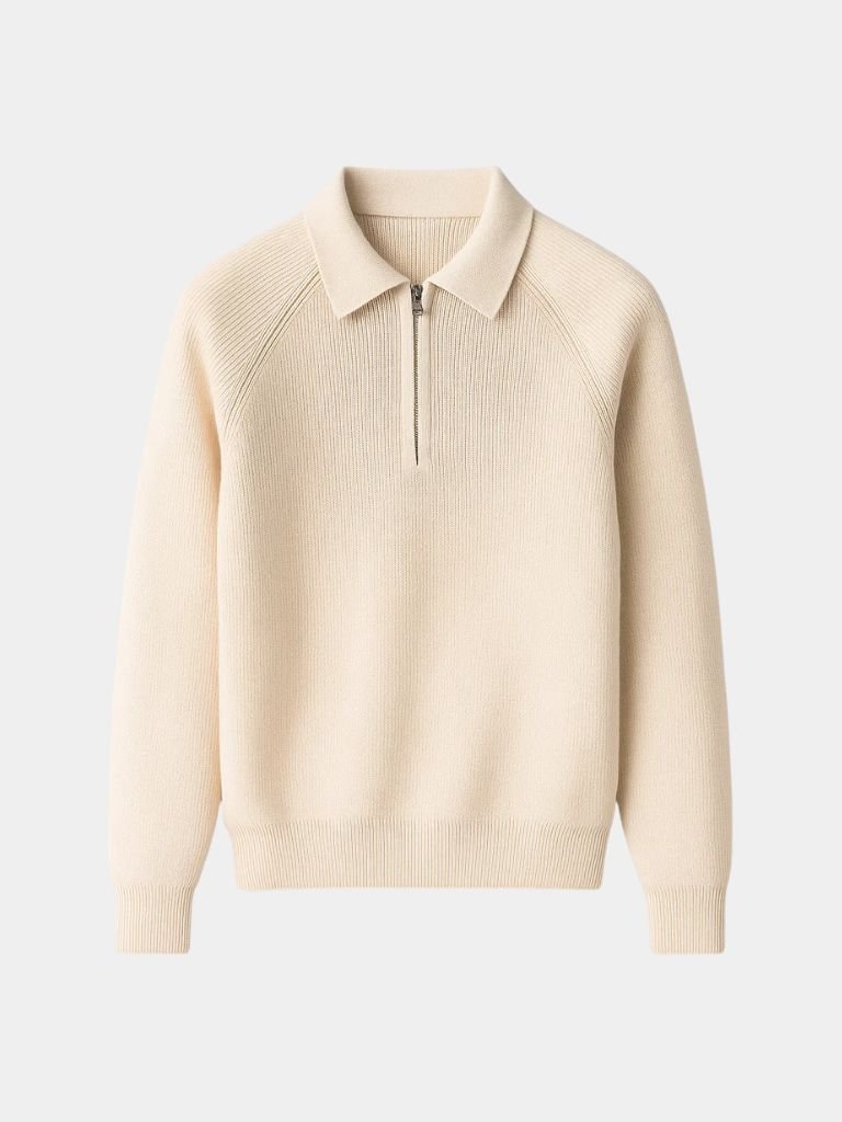 Raglanowy sweter z zamkiem błyskawicznym – Viretti 10