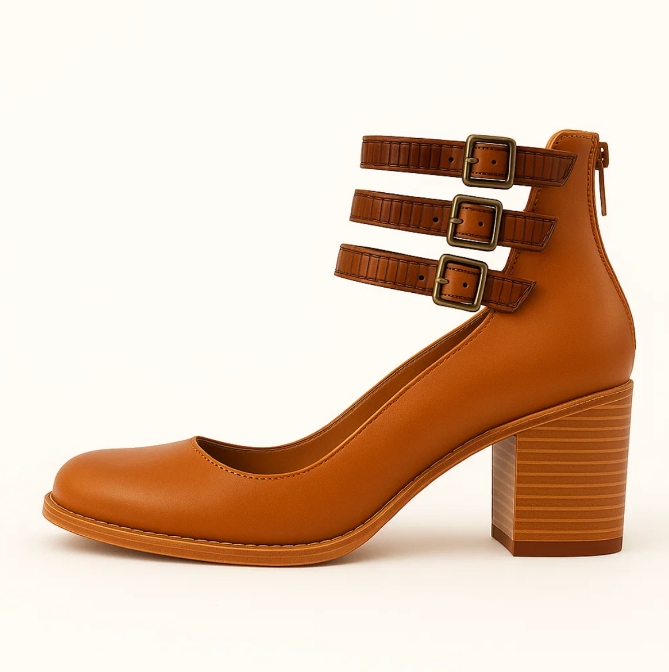 Skórzane szpilki Vintage Elegance 8