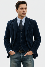 Maximilian - Herren Garnitur 2-częściowy: Marynarka i Kamizelka