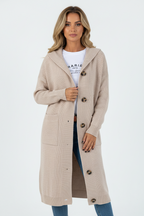 ORINA – Elegancki długi dzianinowy kardigan