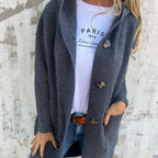 Vanessa™ – Elegancki długi dzianinowy kardigan 1