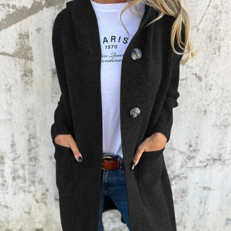 Vanessa™ – Elegancki długi dzianinowy kardigan 2