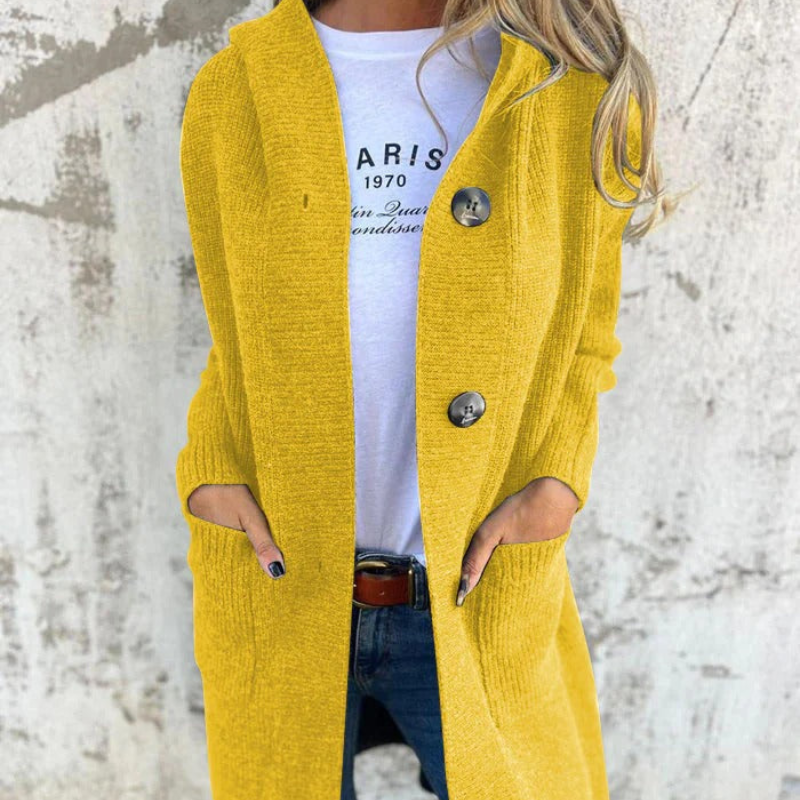 Vanessa™ – Elegancki długi dzianinowy kardigan 3