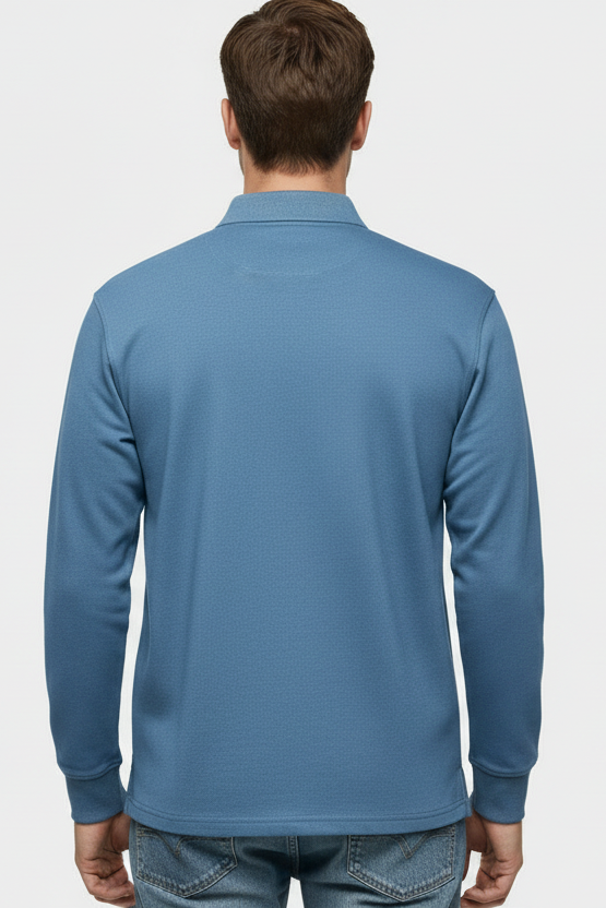 Astos - Klasyczna koszulka polo z długim rękawem