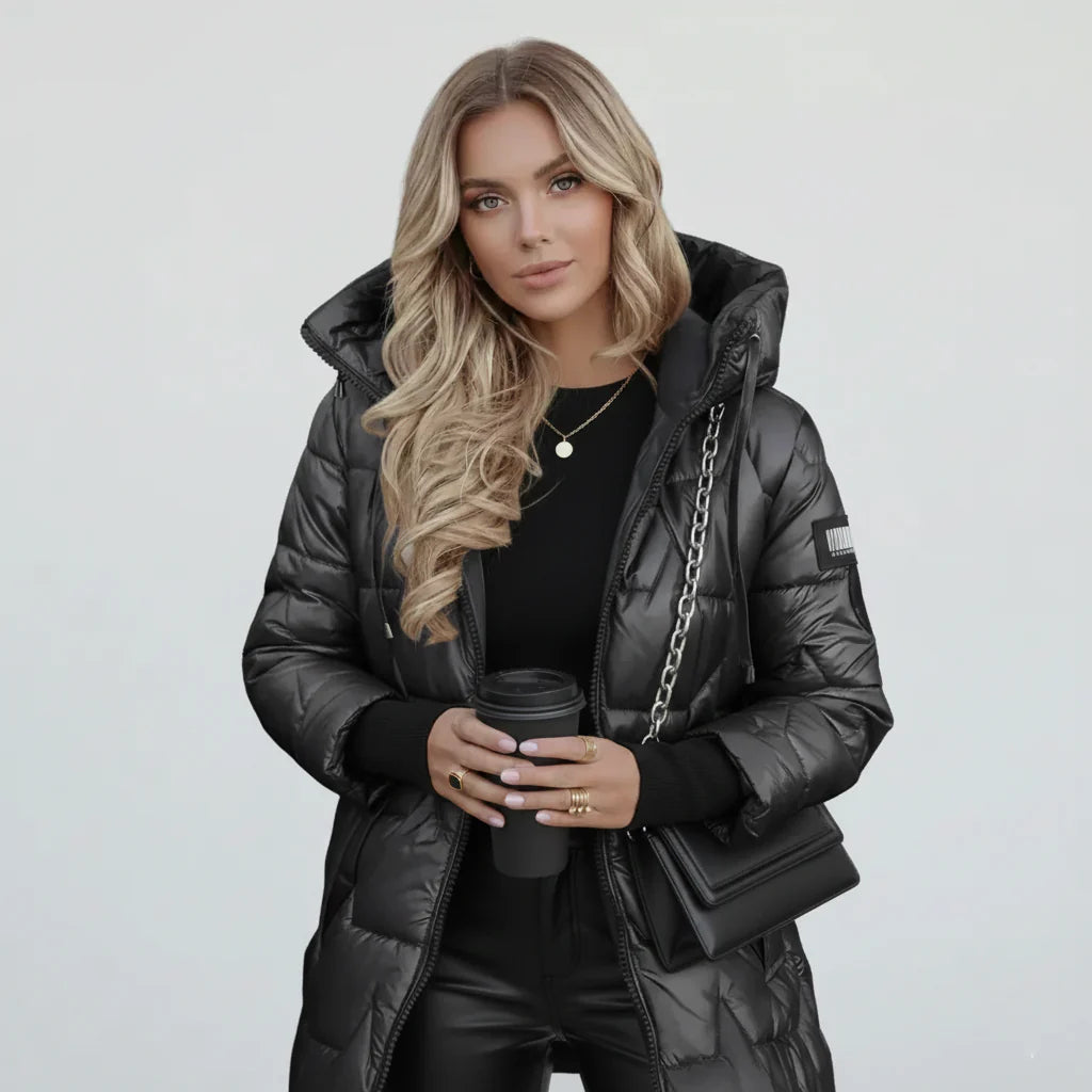 Lilia - Płaszcz zimowy z kapturem